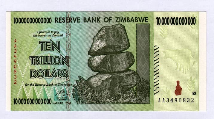 Old 10 trillion dollar note